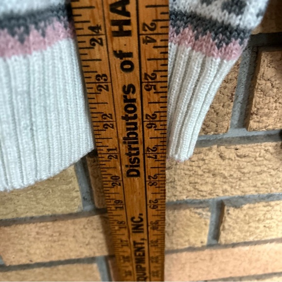 Vintage Jason Maxwell Chunky Fair Isle Turtleneck Sweater Size Small - Picture 4 of 5